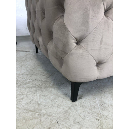 Bella sofagruppe fra A-Møbler, 3+1+1-seter i lys beige velur