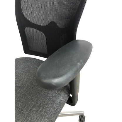 Drabert kontorstol i sort/grå