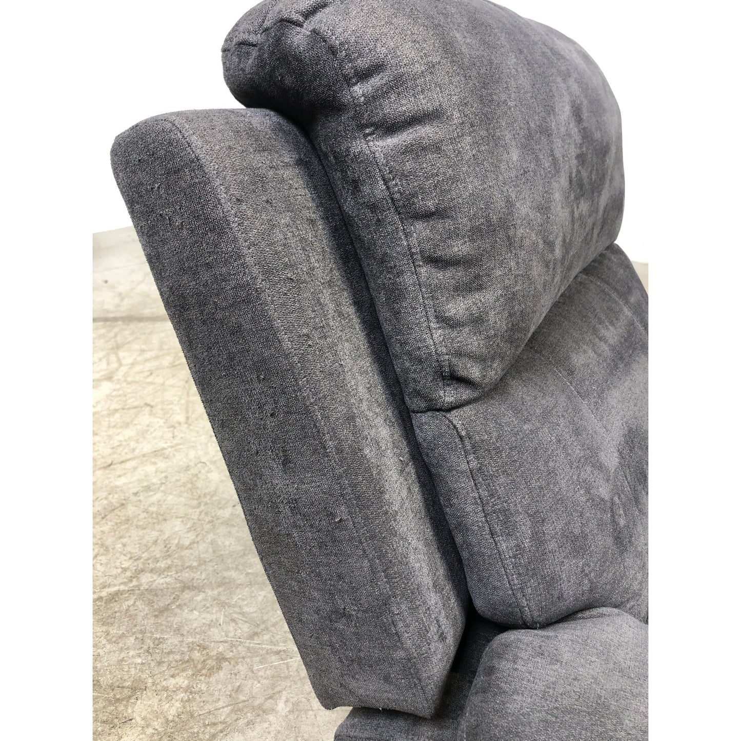 Mora lenestol i mørkegrått microfiber, recliner-funksjon