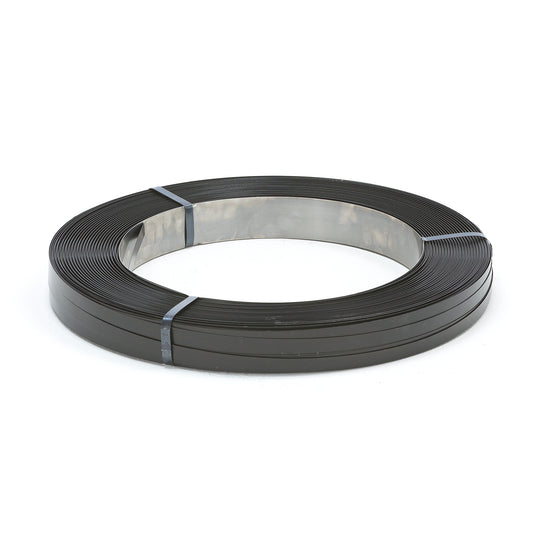 Stålbånd, 16x0,5mm, bredspolet fra AJ Produkter, svart