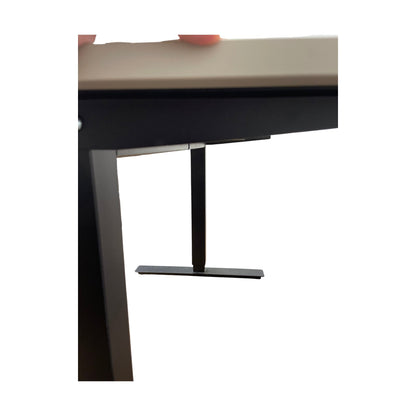 Trotten skrivebord fra IKEA, grå, 120x80 cm