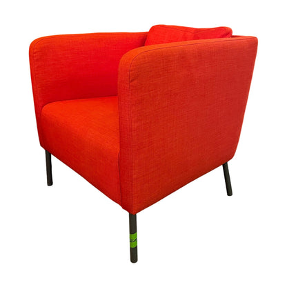 EKERÖ loungestol fra IKEA, Skiftebo oransje