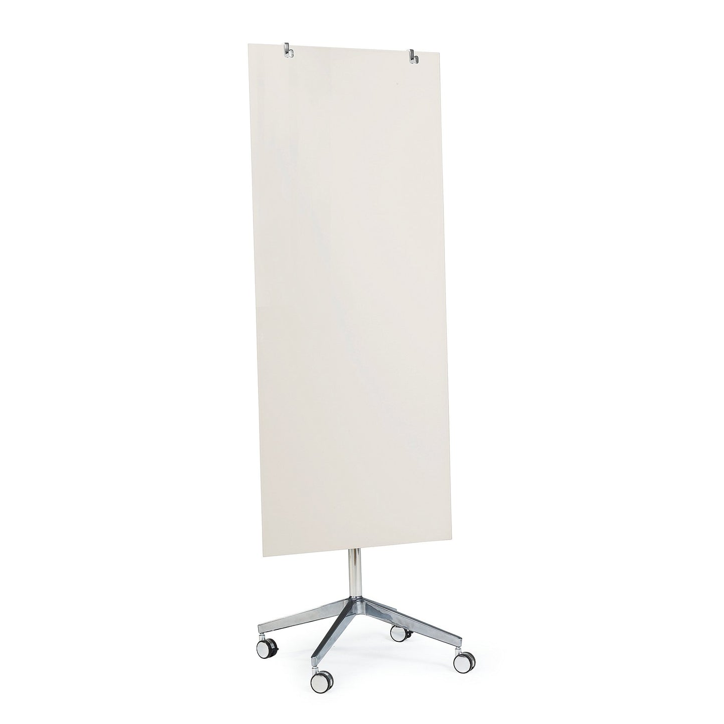 Mobil magnettavle STELLA i glass, H1575 B650 mm, lys grå