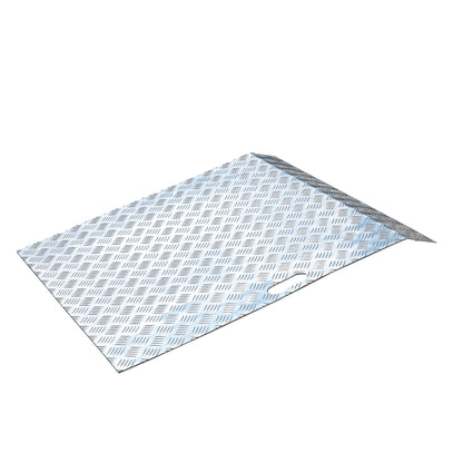 Lasterampe, 150 kg, 800x800 mm, aluminium fra AJ Produkter