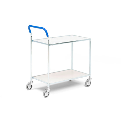 Rullevogn fra AJ Produkter i hvit, 2 hyller