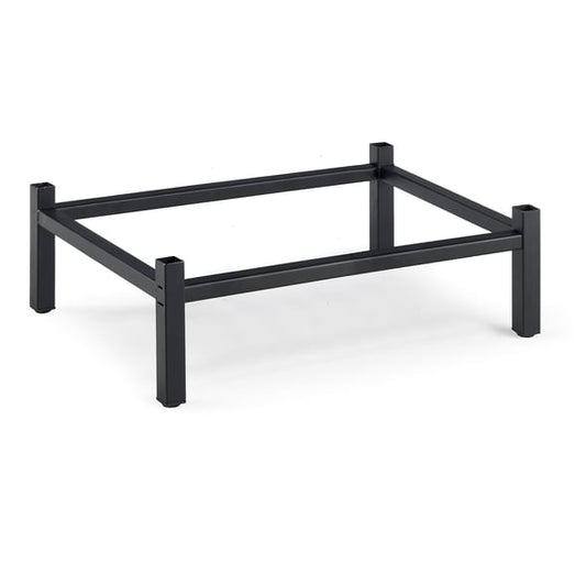 Ben til garderobeskap, svartlakkert stål