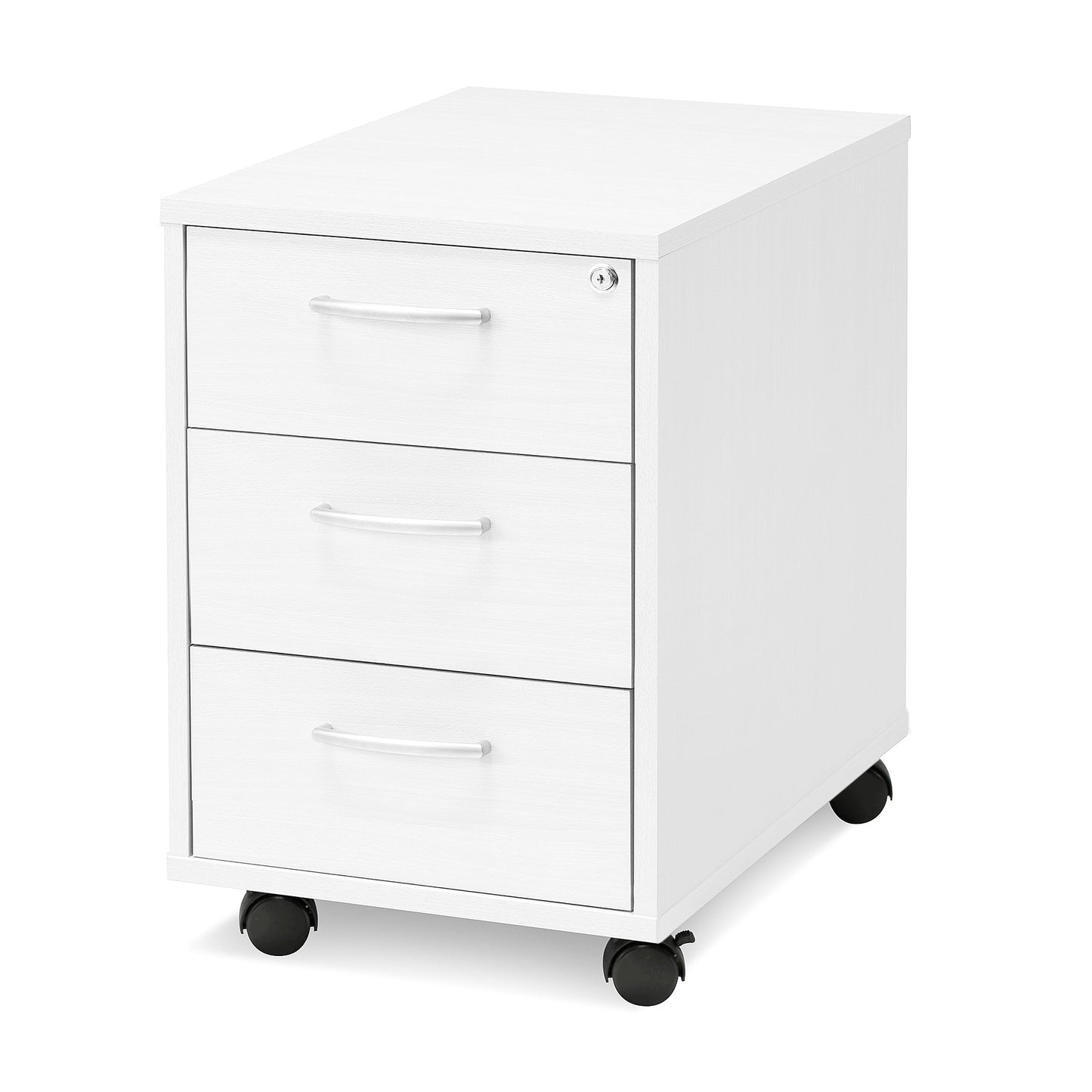 Skuffeseksjon FLEXUS, 3 skuffer, hvit laminat