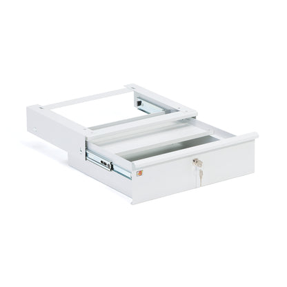 Skuff ROBUST i stål til arbeidsbenk, grå fra AJ Produkter