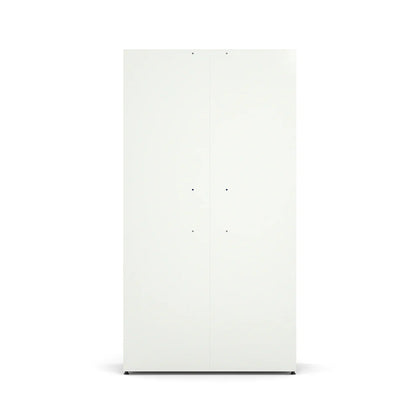 Oppbevaringsskap SPIRIT, ekstra stort, H1900 B1020 D500 mm, hvit/blå