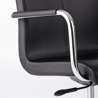 Konferansestol DELTA fra AJ Produkter, svart kunstskinn