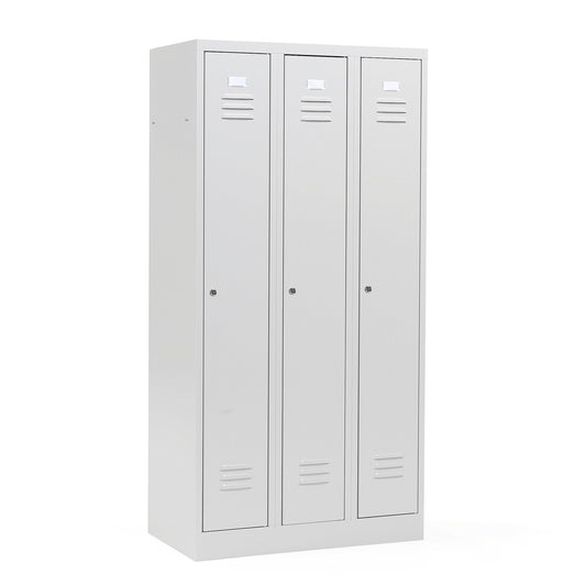 Garderobeskap CAMPUS, 3 dører, stål