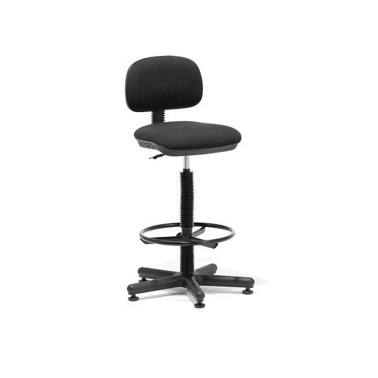 ADELAIDE kontorstol fra AJ Produkter i svart, fotring