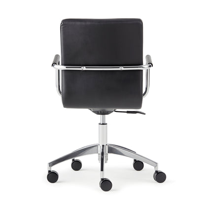 Konferansestol DELTA fra AJ Produkter, svart kunstskinn