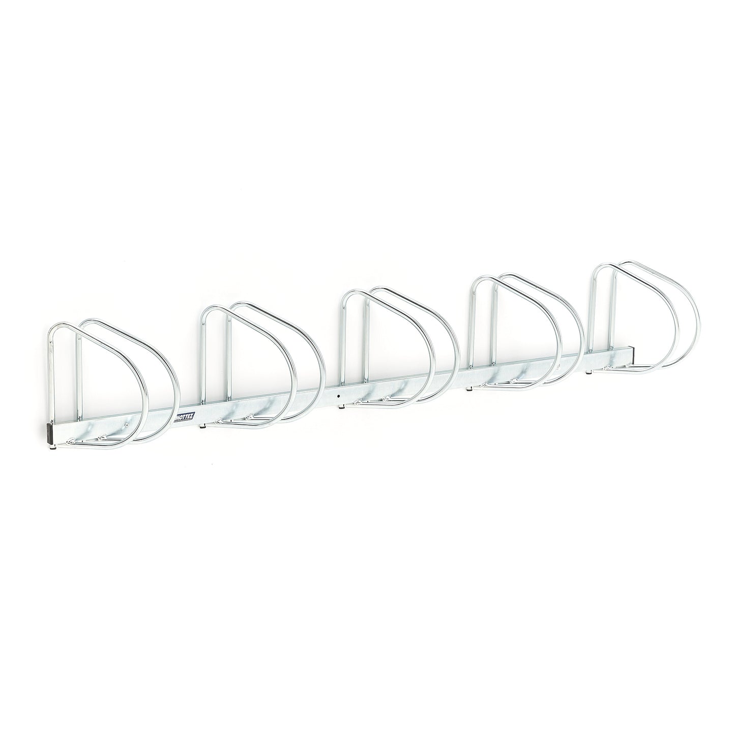 Sykkelstativ BERNARD, 5 plasser, 45° vinkel, B2000 D295 H320 mm fra AJ Produkter