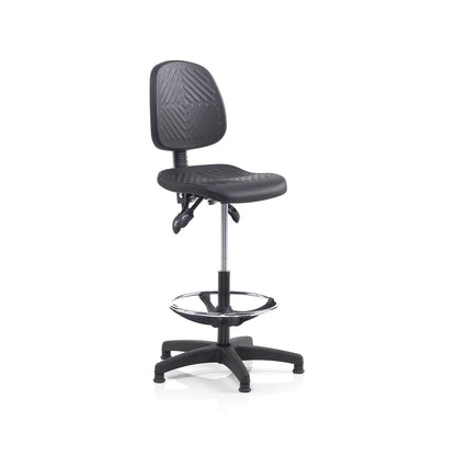 Verkstedstol BRISBANE, høy, svart