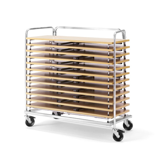 Bordtransportør, Rommer 12 bord, L1200 B600 mm fra AJ Produkter