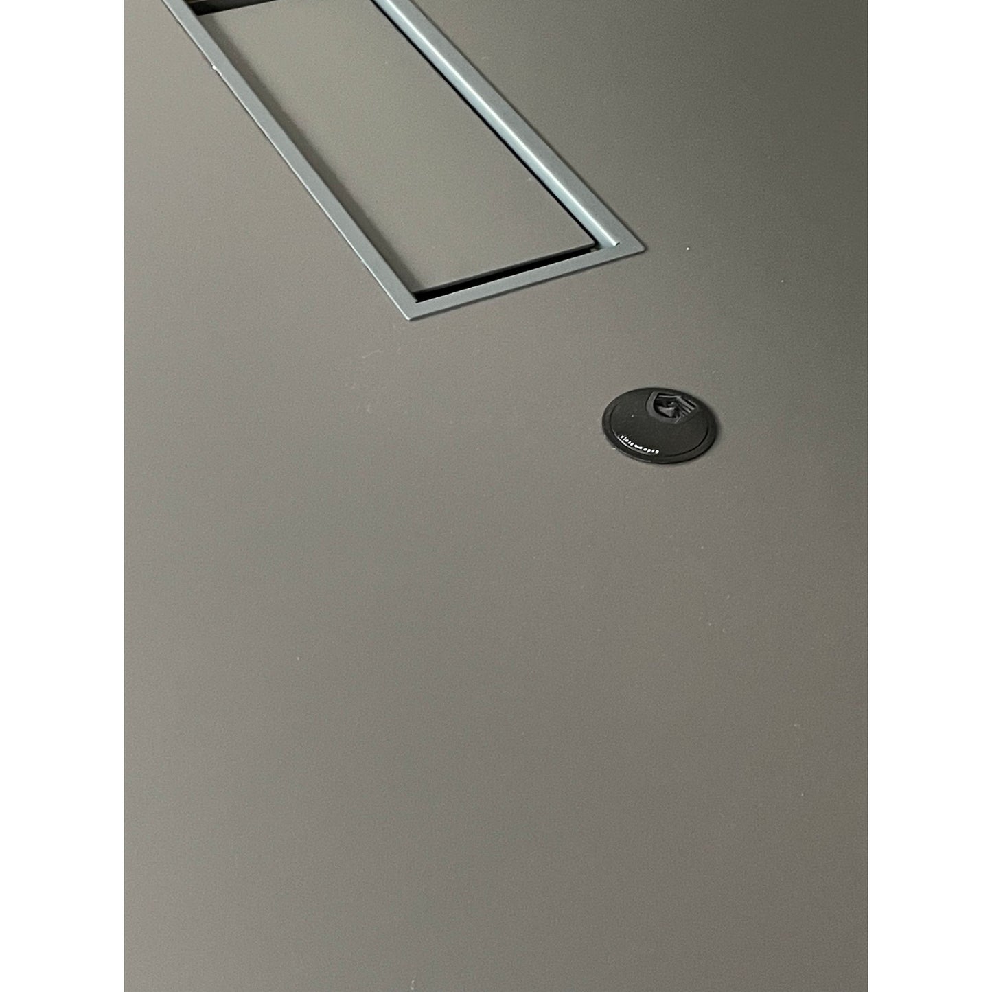 Narbutas Plana møtebord, mørk grå, 480x120 cm