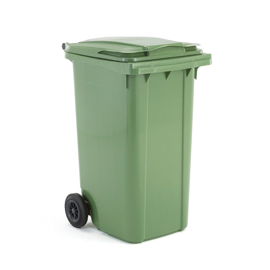Avfallsbeholder HENRY, 240 l, grønn fra AJ Produkter