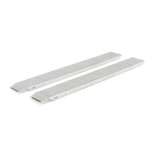 Påkjøringsrampe, 750 kg/par, 2000x260x50 mm, aluminium fra AJ Produkter