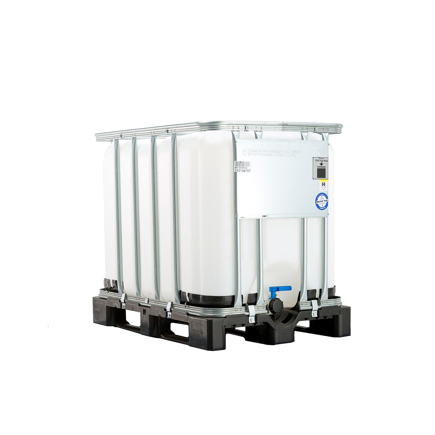 IBC-container med plastpall, 600 liter fra AJ Produkter