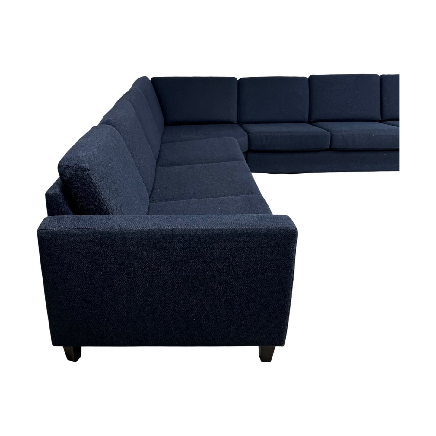Blå hjørnesofa fra A-Møbler