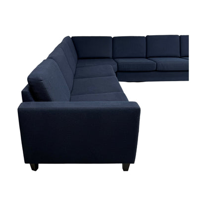 Blå hjørnesofa fra A-Møbler