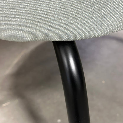 FRIEND lenestol, turkis stoff, svart stativ