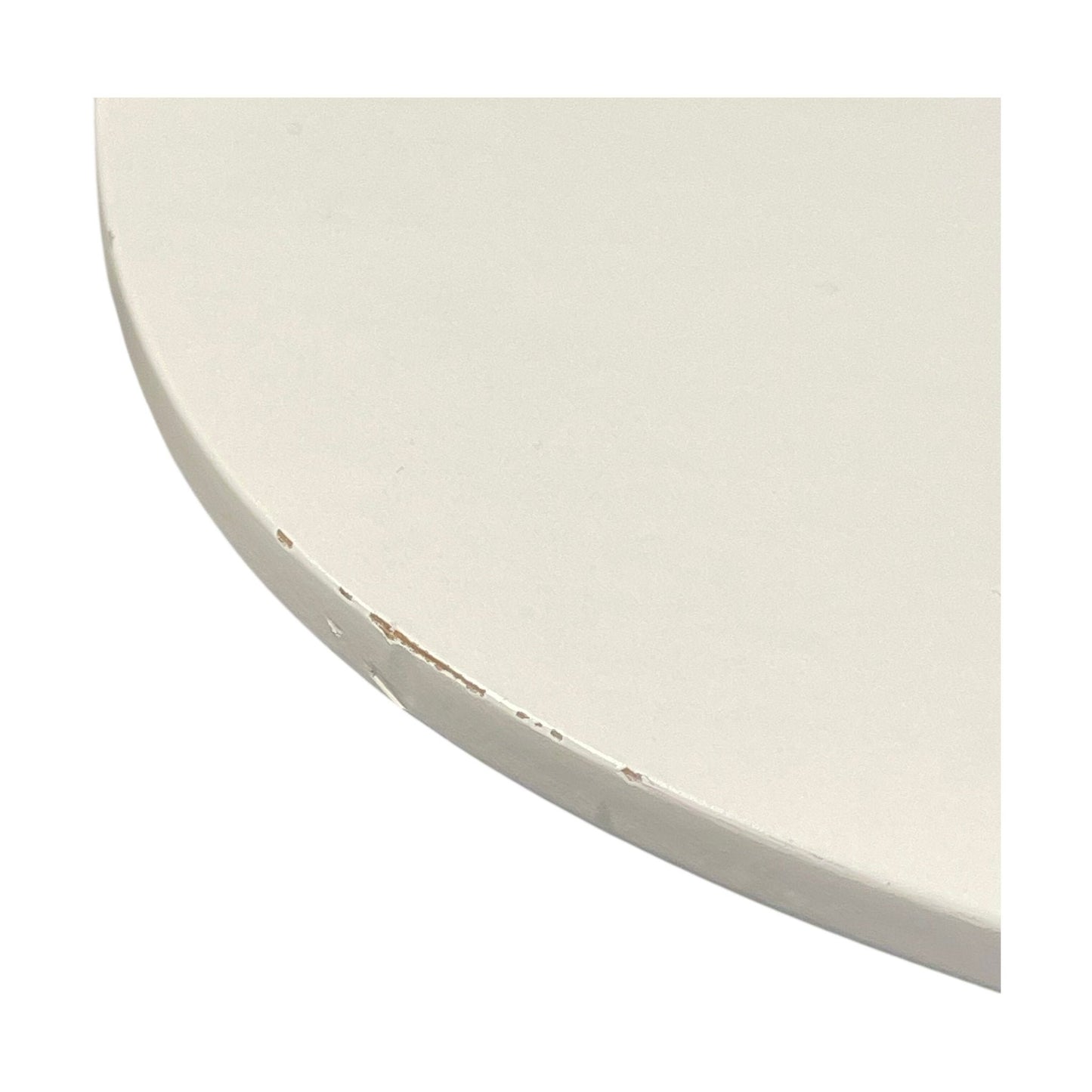 Barbord fra EFG, hvit plate, krom understell, 90x90 cm, 110 cm høy