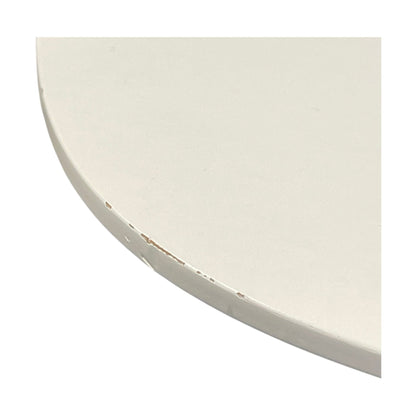 Barbord fra EFG, hvit plate, krom understell, 90x90 cm, 110 cm høy