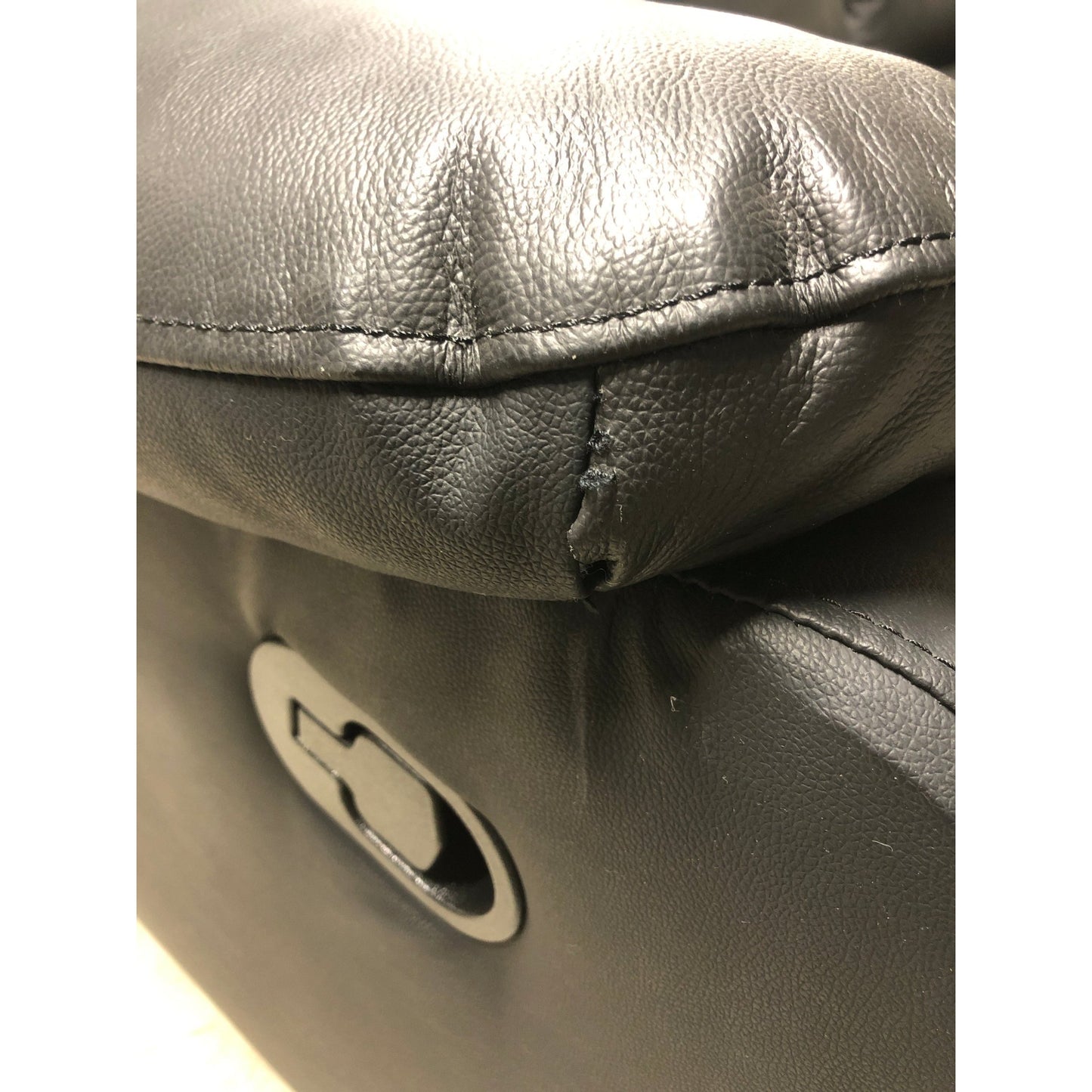 Mora 3-seter Reclinersofa, Sort Hud/PU