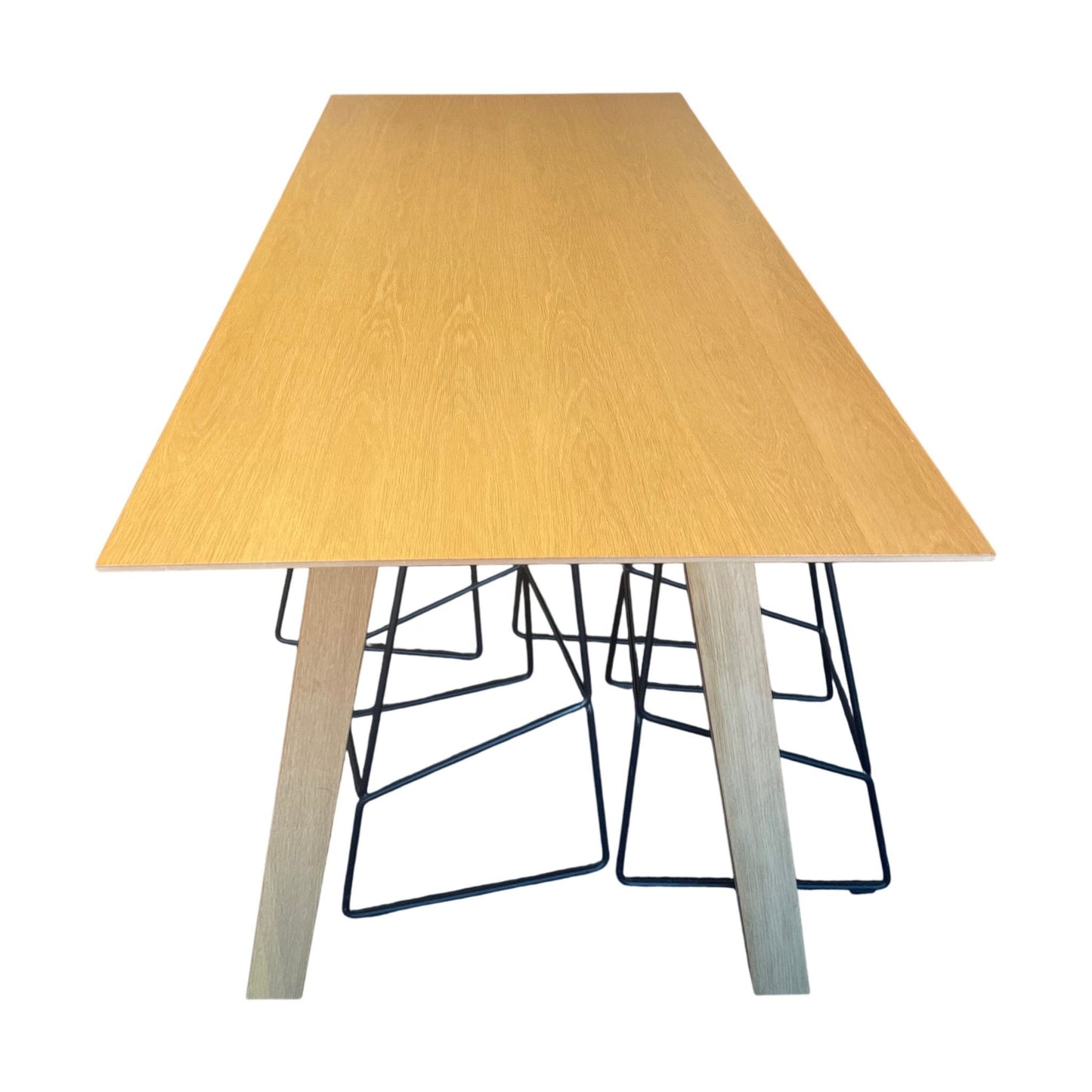 Barbord, trefarget, 200x90 cm, 103 cm høy