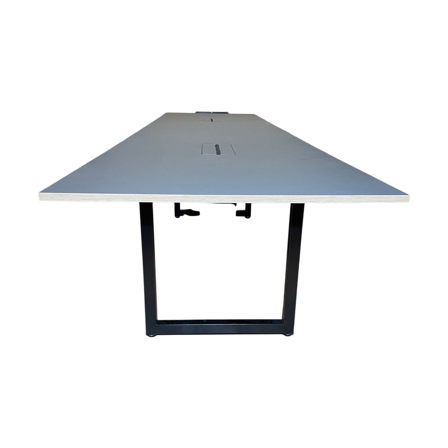 Møtebord, mørk grå, 480x120 cm