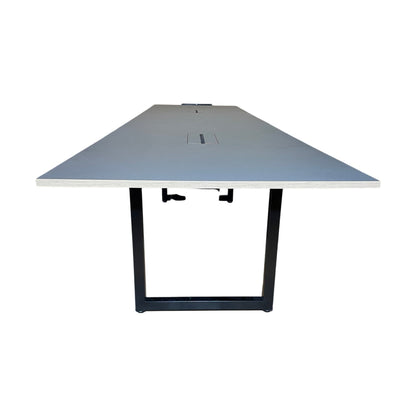 Møtebord, mørk grå, 480x120 cm