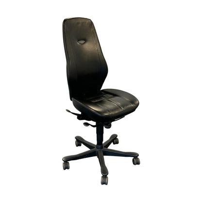 Kinnarps Synchrone 8000 kontorstol, sort skinn