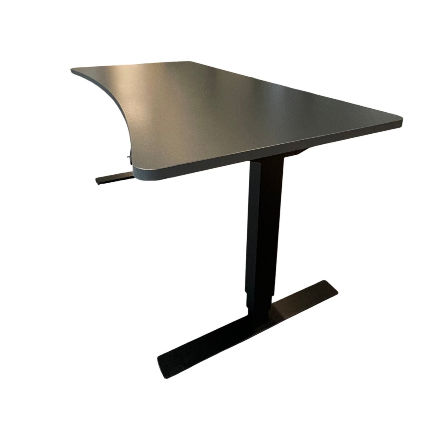 Elektrisk hev/senk skrivebord, svart, 160x80 cm