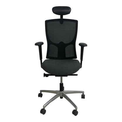 Drabert kontorstol i sort/grå