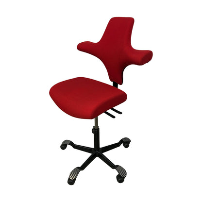 HÅG Capisco kontorstol, uten sadelsete, rød