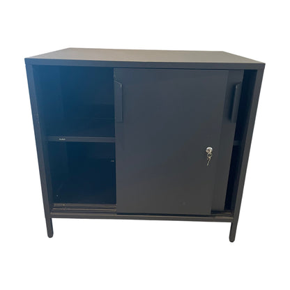 Skap med skyvedører fra IKEA, Trotten, antrasitt, 80x55x75 cm