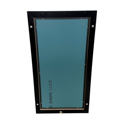 Speil med brun ramme, 130x70cm