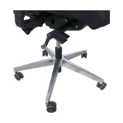 Kontorstol Uni 11XL fra KontorKonsult, sort tekstil