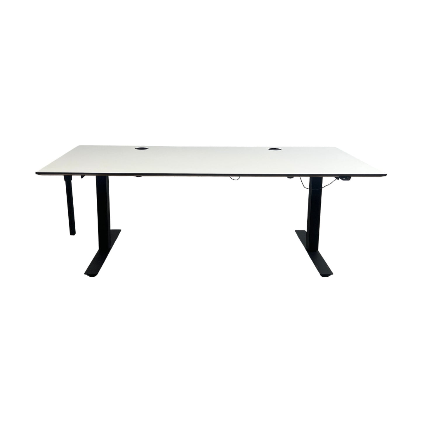 Elektrisk hev/senk skrivebord 180x90 cm, hvit laminat