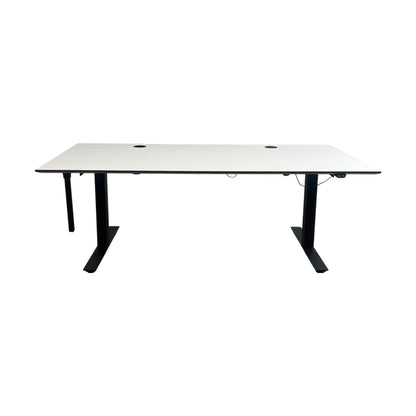 Elektrisk hev/senk skrivebord 180x90 cm, hvit laminat