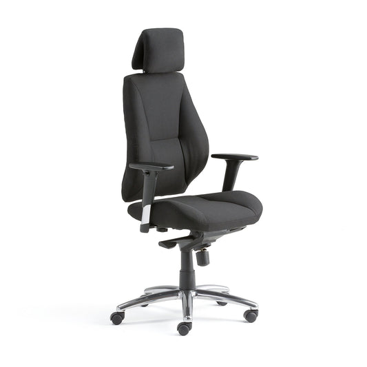 Kontorstol STIRLING fra AJ Produkter, svart stoff