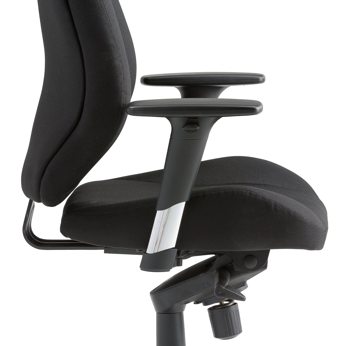 Helt nytt | Kontorstol STIRLING med høy rygg, svart stoff