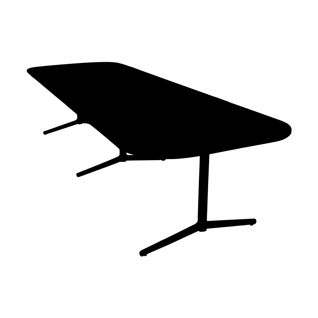 Sort møtebord fra Edsbyn, laminat, 320x110 cm