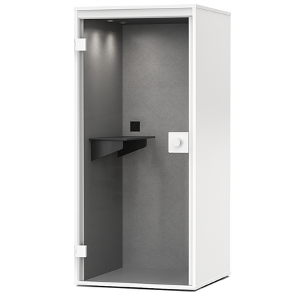 Focus stillerom fra Berlin Acoustics – hvit, 970x990x215 cm