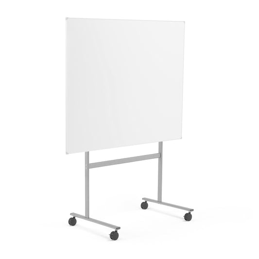 Mobilt whiteboard DORIS, ensidig, gulvstativ, 1505x1205 mm fra AJ Produkter