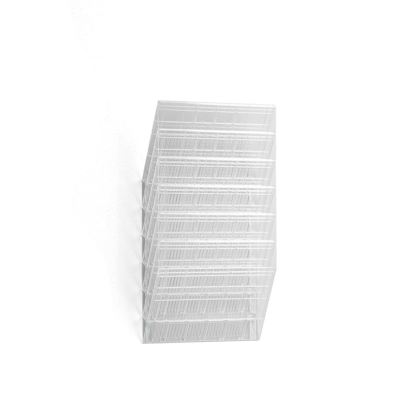 Brosjyrestativ INFORM, 6 rom, A4, liggende, transparent