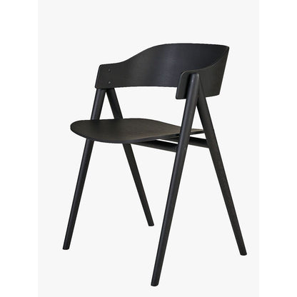 Hennie spisestol, eik, svart