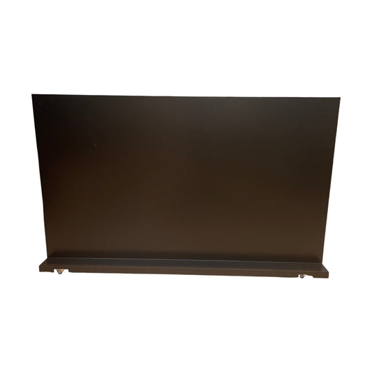 Gulvstående romdeler på hjul, svart, 260x160x47 cm